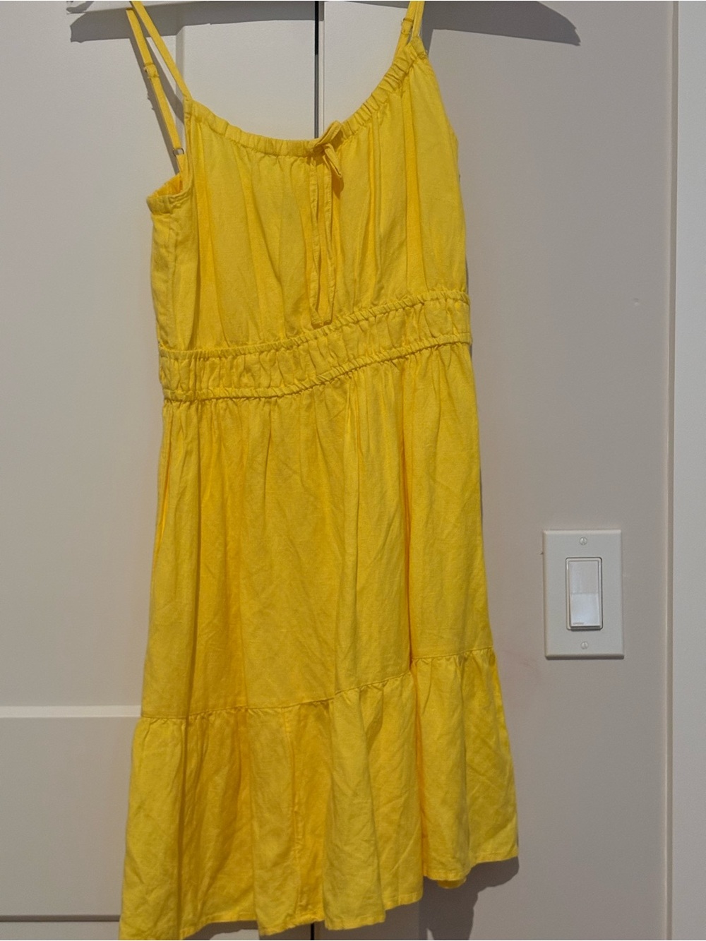 LOFT Yellow Spaghetti-Strap Sundress